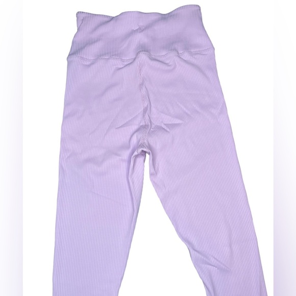 Years of Ours x Bandier Womens Crossover Ribbed Leggings Size Medium Lavender - Picture 9 of 9